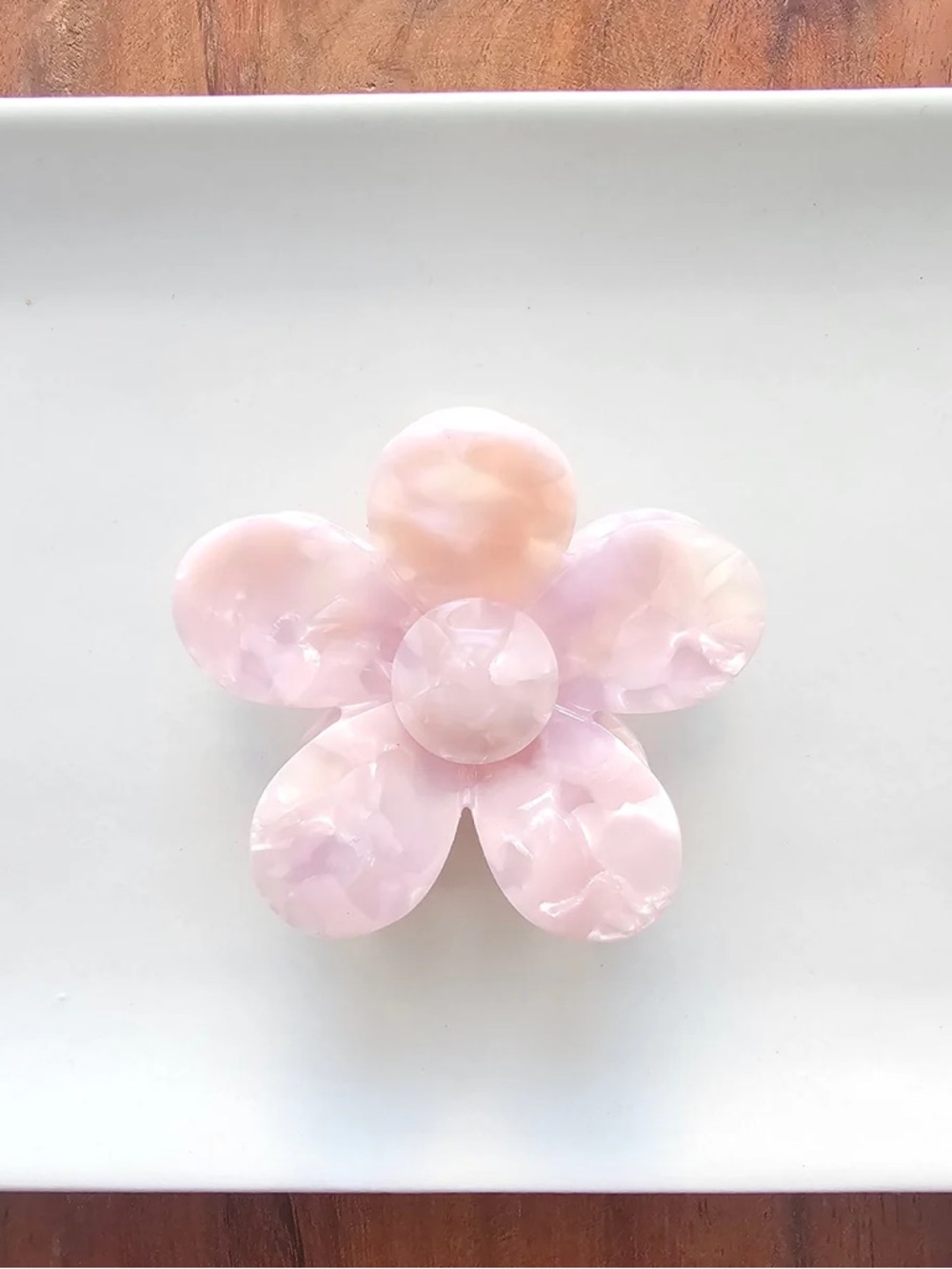 New Ballet Pink Flower Hair Clip | Light Pink Claw Clip